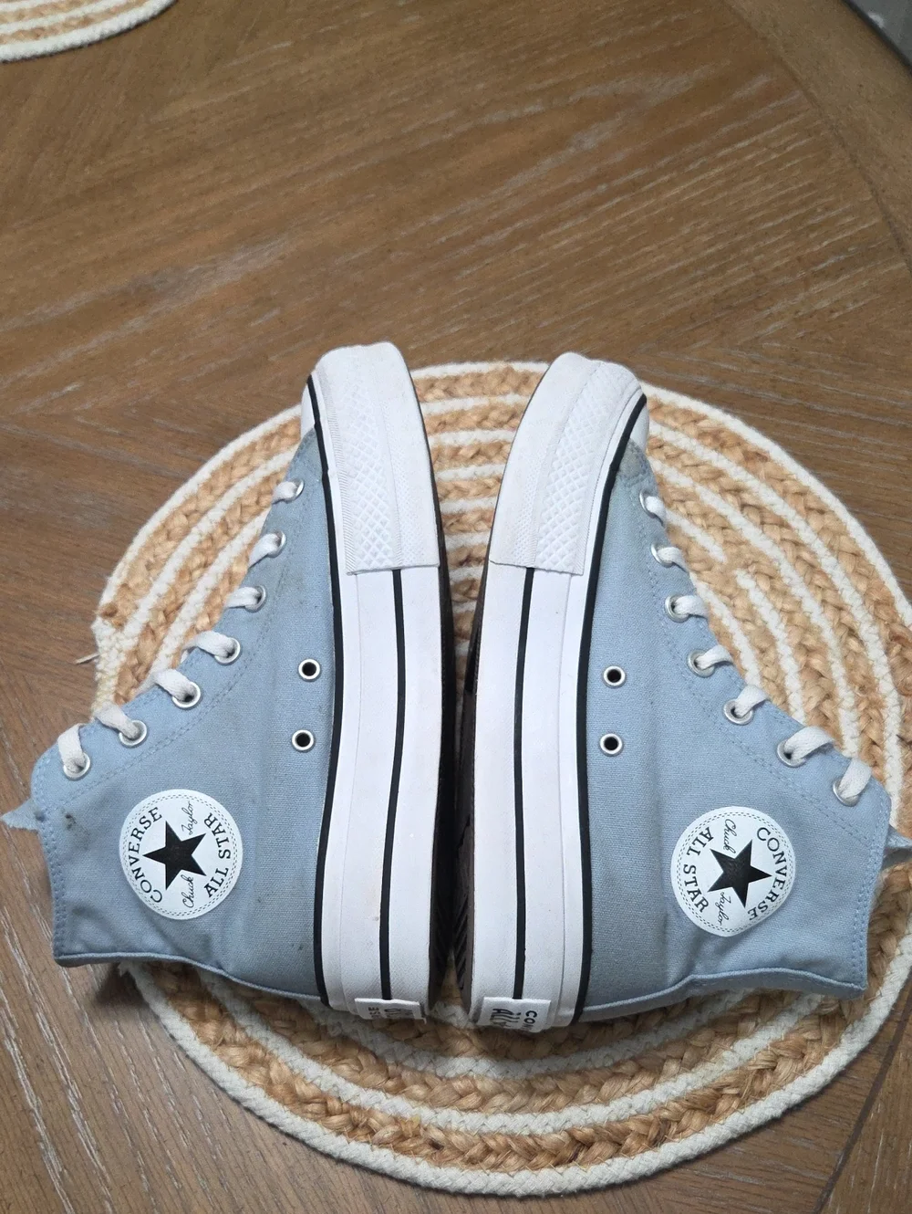 Converse All Star Lift Platform Hightop In Cloudy Blue, Size 8 - Picture 6 of 11